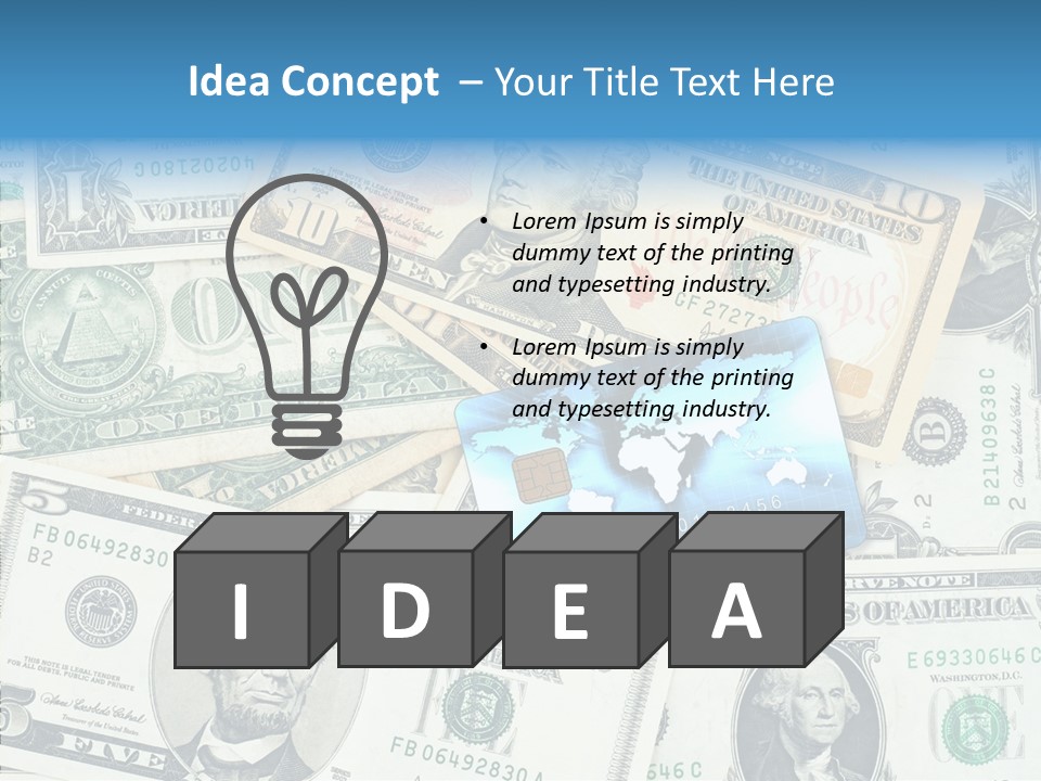 Modern Debit Global PowerPoint Template