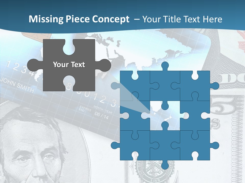 Paying Plastic Electronic PowerPoint Template