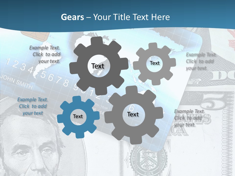 Paying Plastic Electronic PowerPoint Template