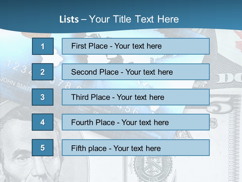 Paying Plastic Electronic PowerPoint Template