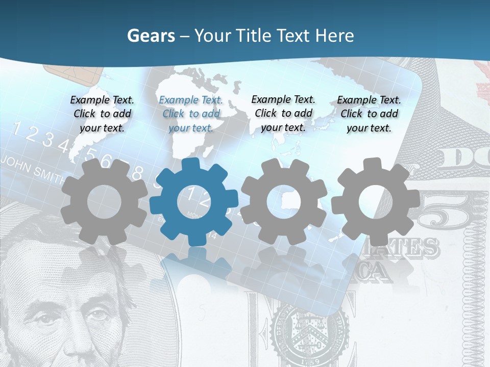 Paying Plastic Electronic PowerPoint Template