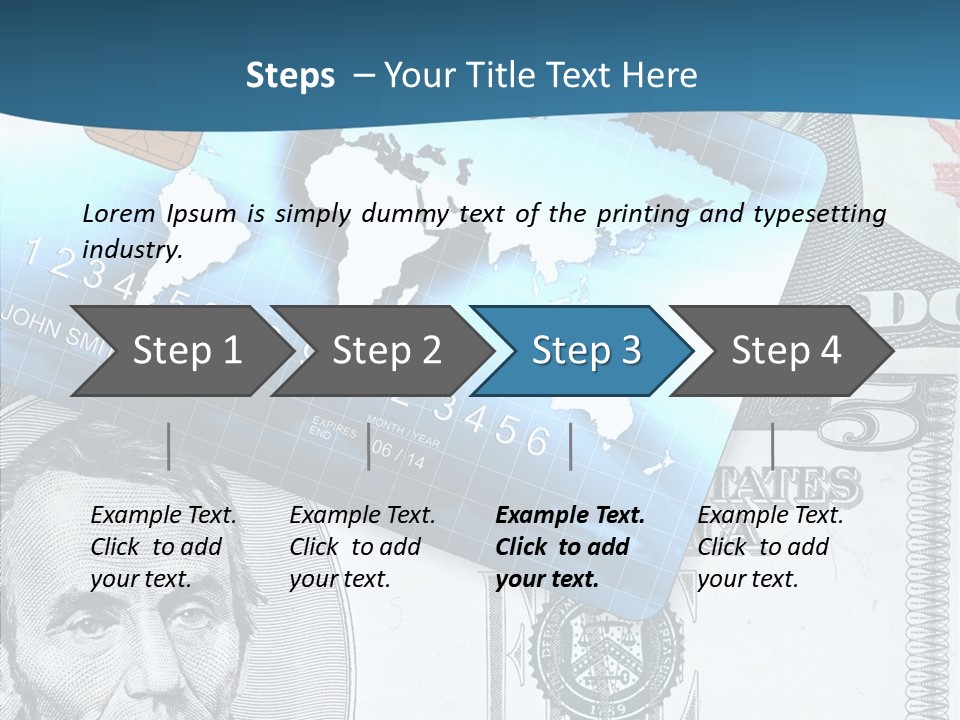 Paying Plastic Electronic PowerPoint Template