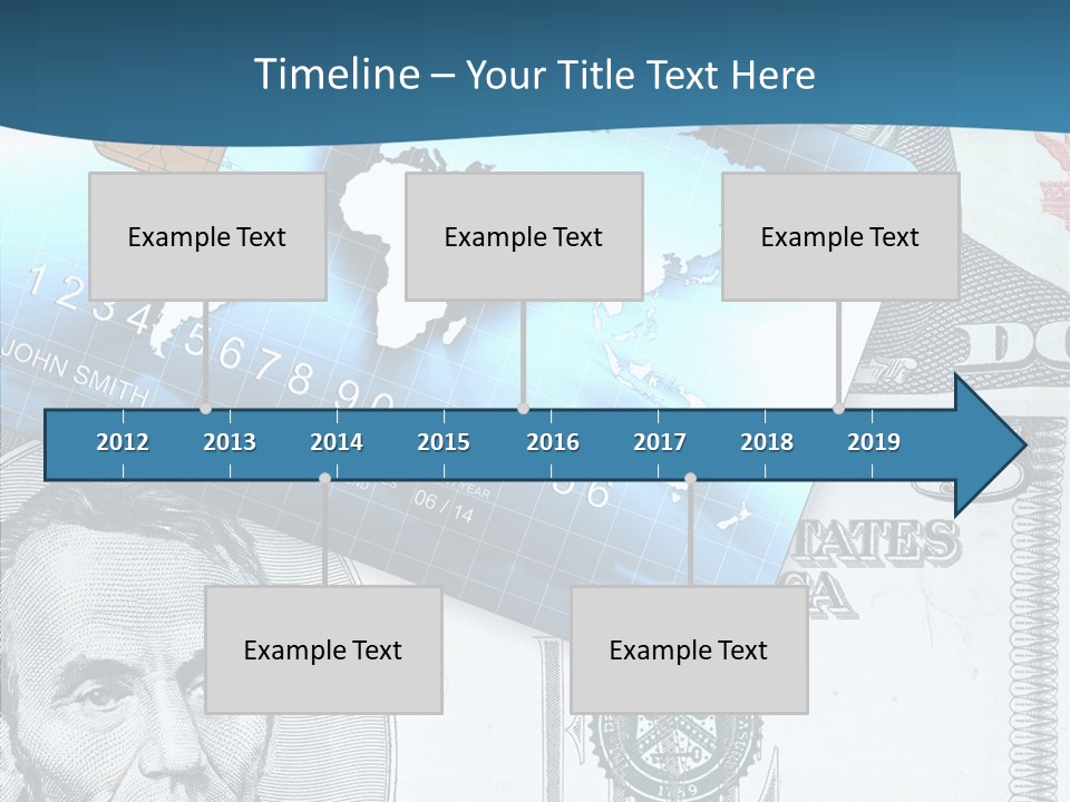 Paying Plastic Electronic PowerPoint Template
