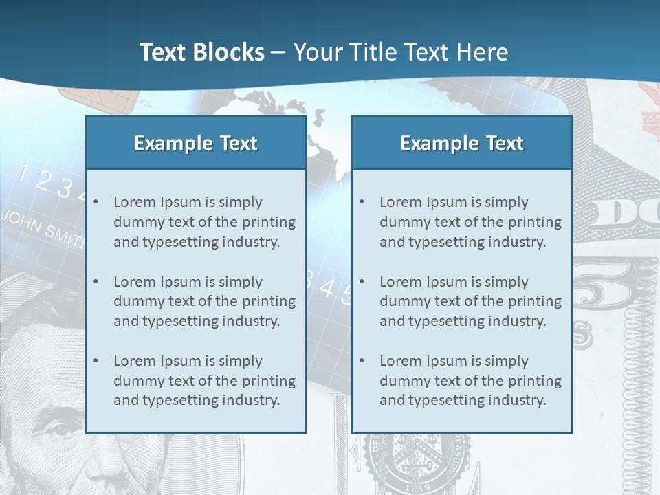 Paying Plastic Electronic PowerPoint Template