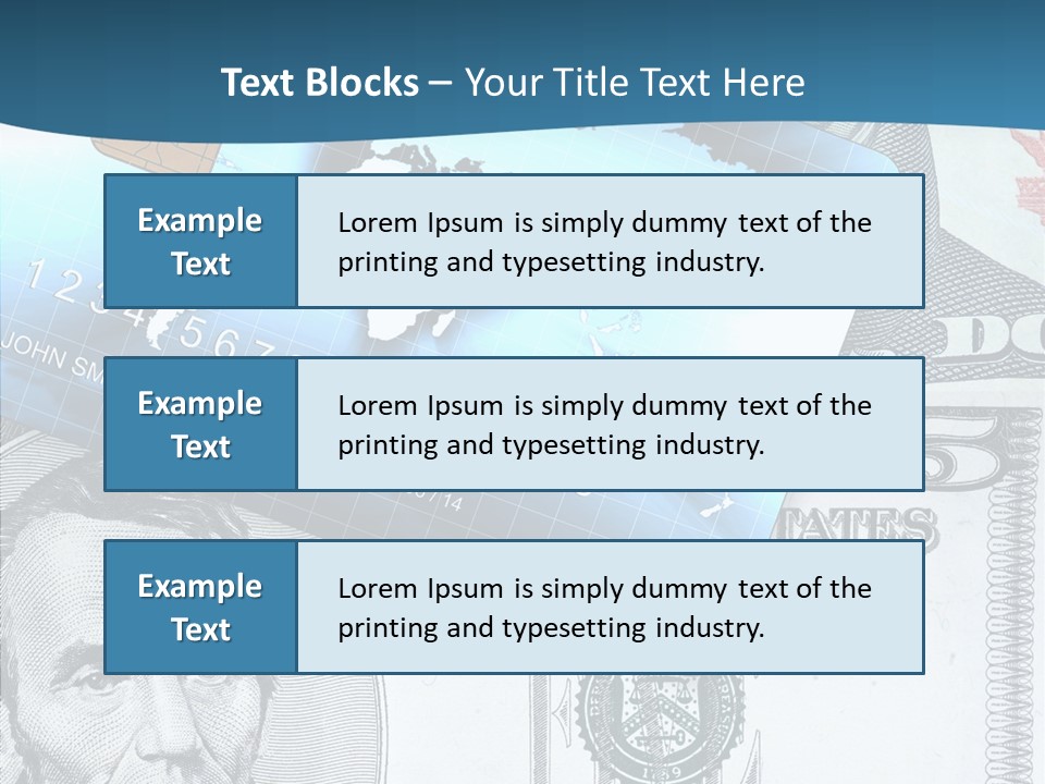 Paying Plastic Electronic PowerPoint Template