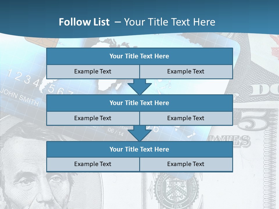 Paying Plastic Electronic PowerPoint Template