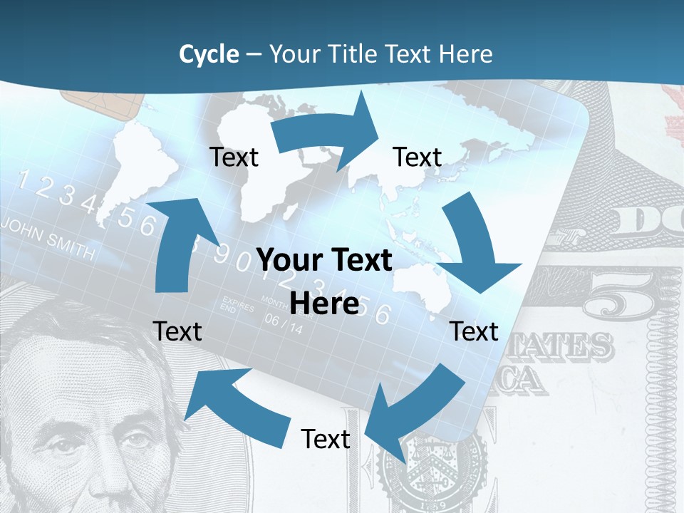 Paying Plastic Electronic PowerPoint Template