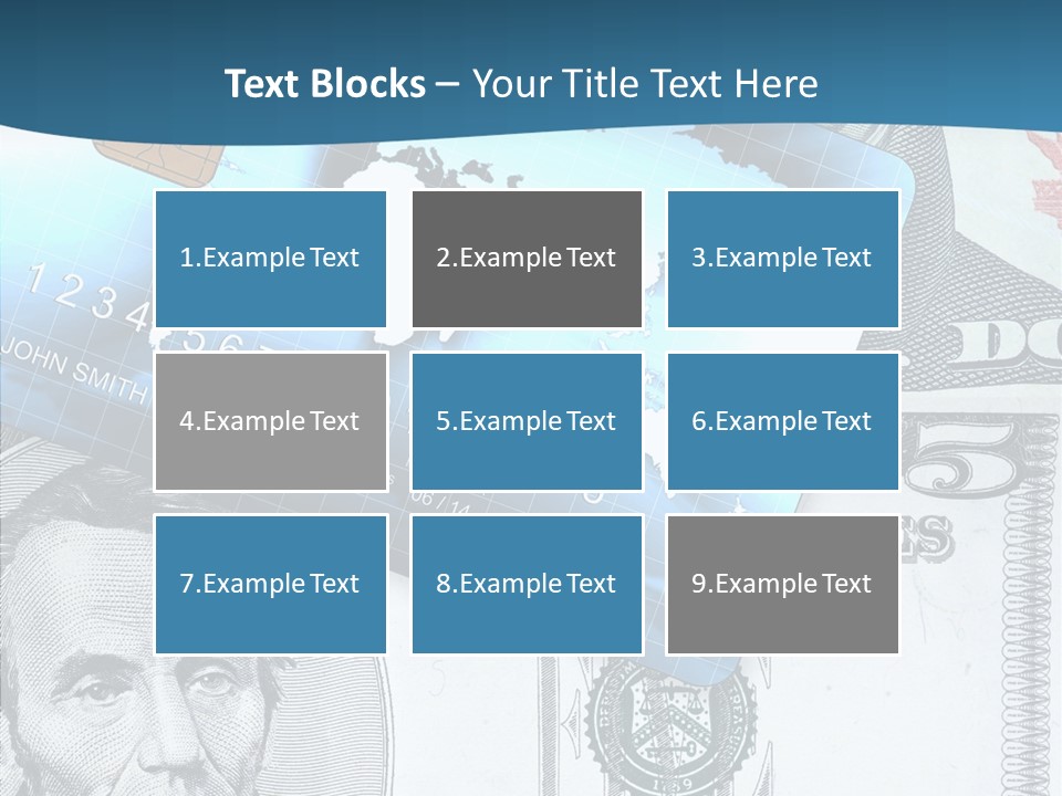 Paying Plastic Electronic PowerPoint Template