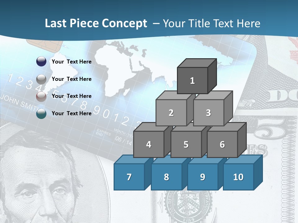 Paying Plastic Electronic PowerPoint Template