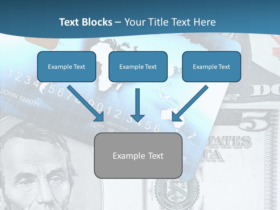 Paying Plastic Electronic PowerPoint Template