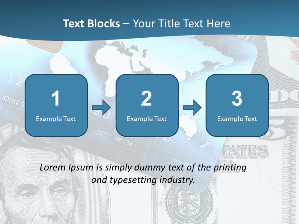 Paying Plastic Electronic PowerPoint Template