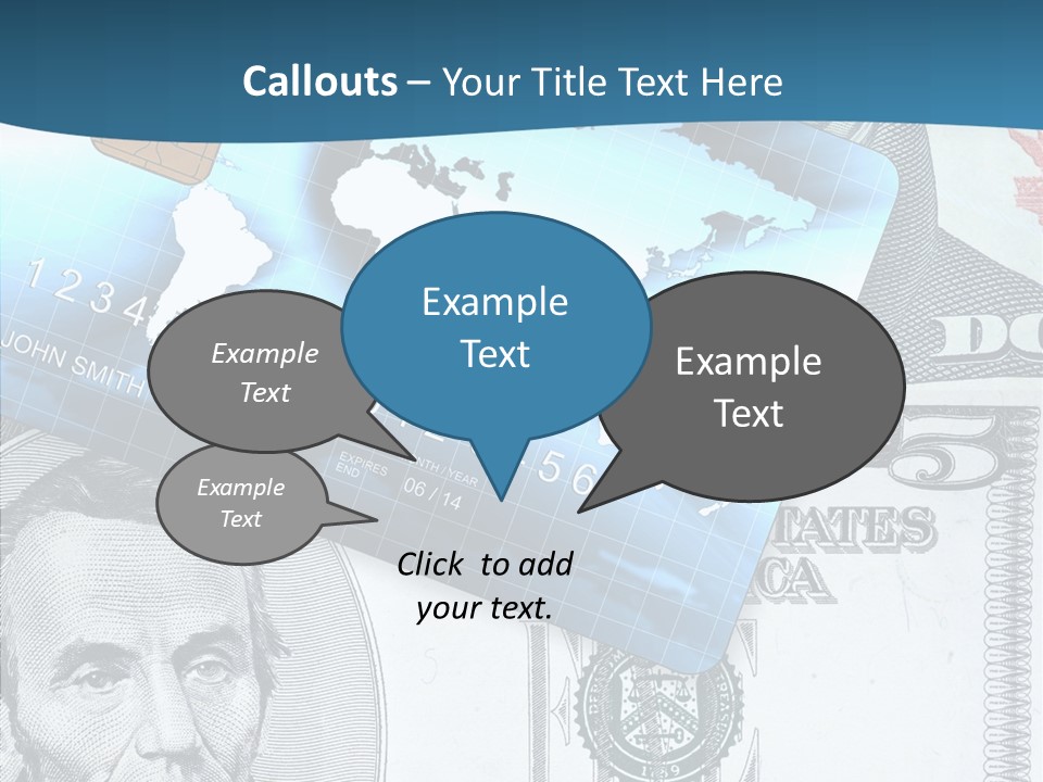 Paying Plastic Electronic PowerPoint Template