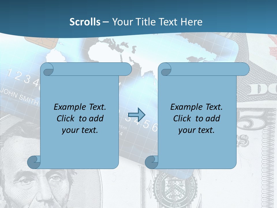 Paying Plastic Electronic PowerPoint Template