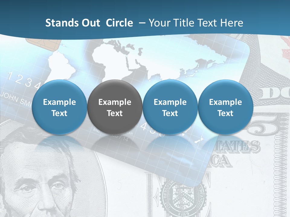 Paying Plastic Electronic PowerPoint Template