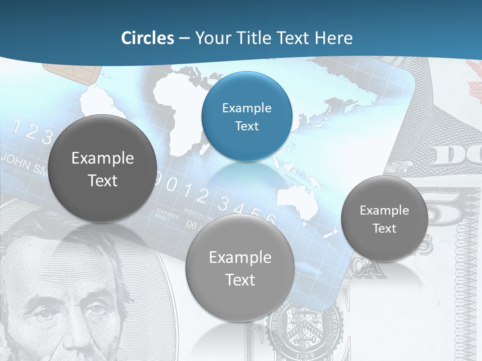 Paying Plastic Electronic PowerPoint Template