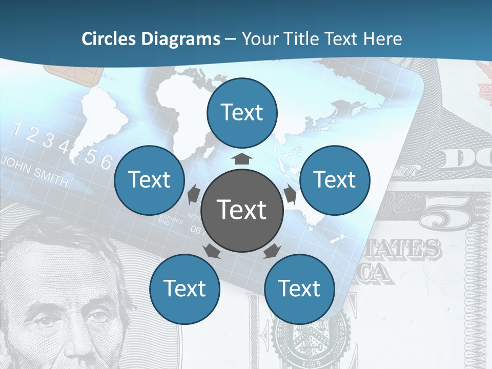 Paying Plastic Electronic PowerPoint Template
