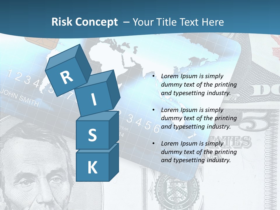 Paying Plastic Electronic PowerPoint Template