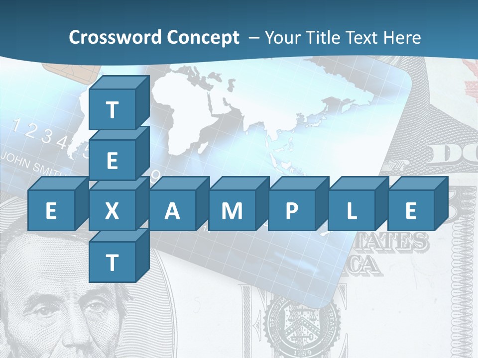 Paying Plastic Electronic PowerPoint Template