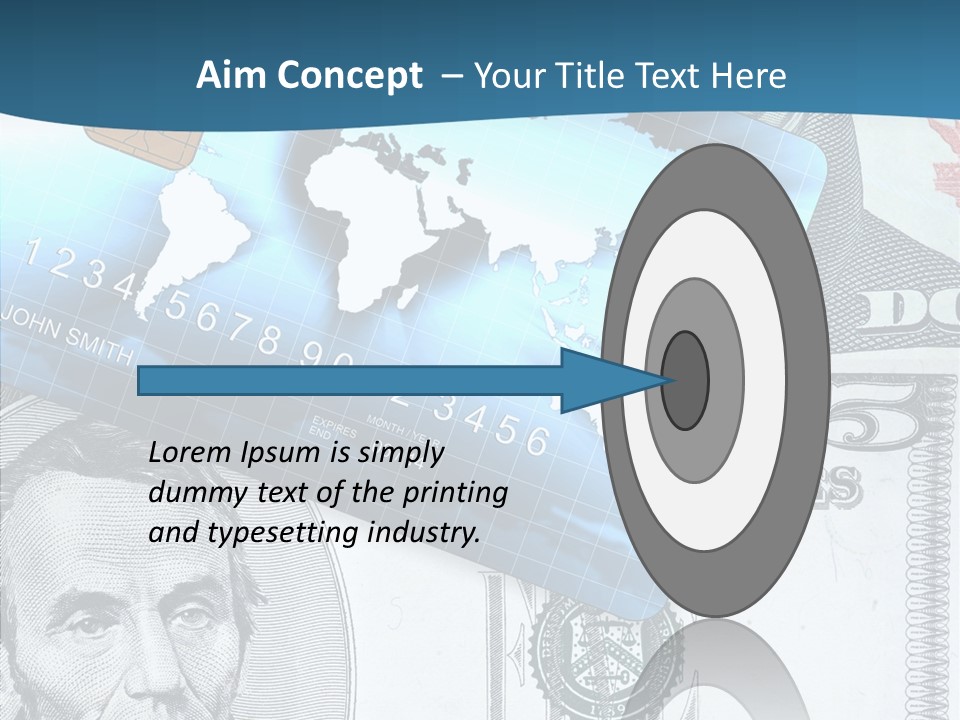 Paying Plastic Electronic PowerPoint Template
