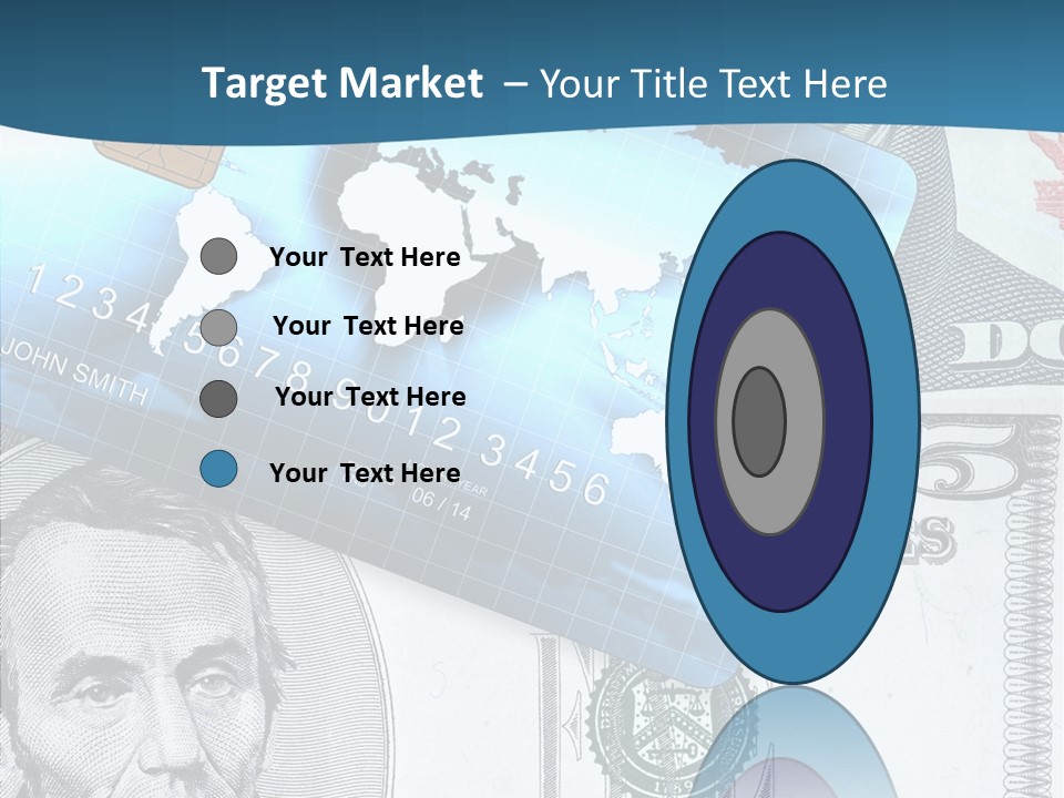 Paying Plastic Electronic PowerPoint Template