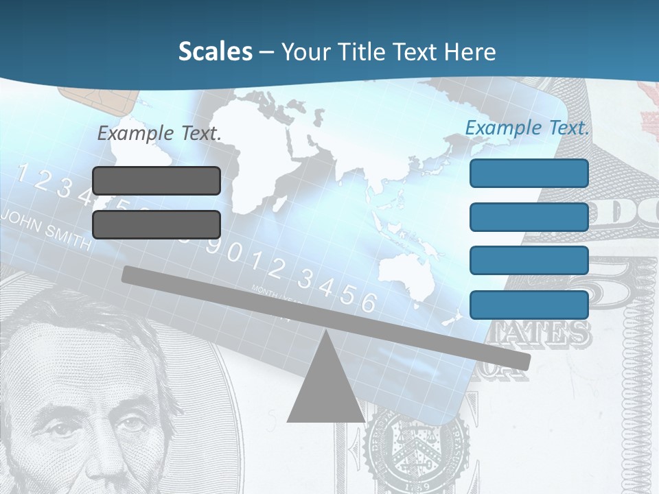 Paying Plastic Electronic PowerPoint Template