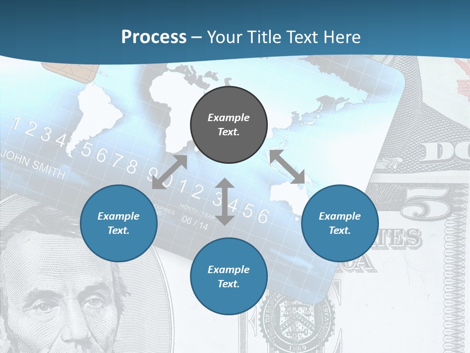 Paying Plastic Electronic PowerPoint Template