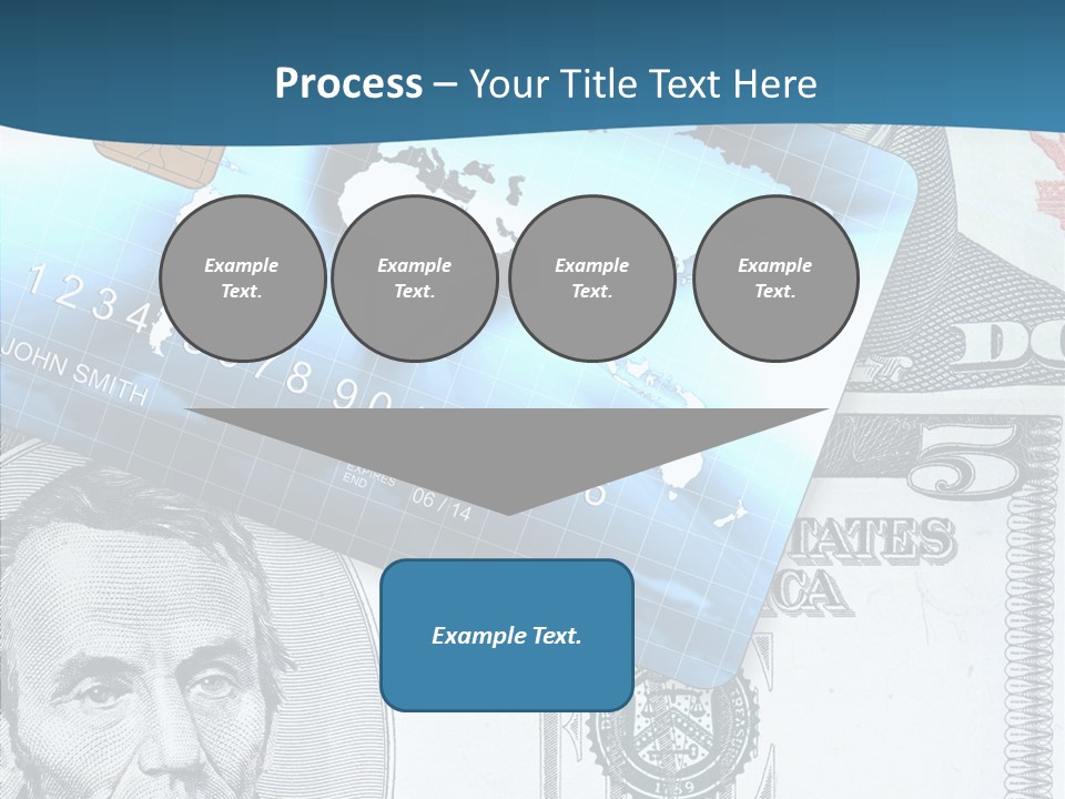 Paying Plastic Electronic PowerPoint Template