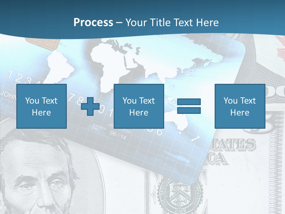Paying Plastic Electronic PowerPoint Template