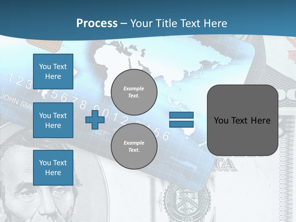 Paying Plastic Electronic PowerPoint Template