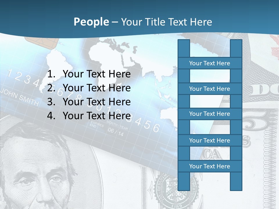 Paying Plastic Electronic PowerPoint Template