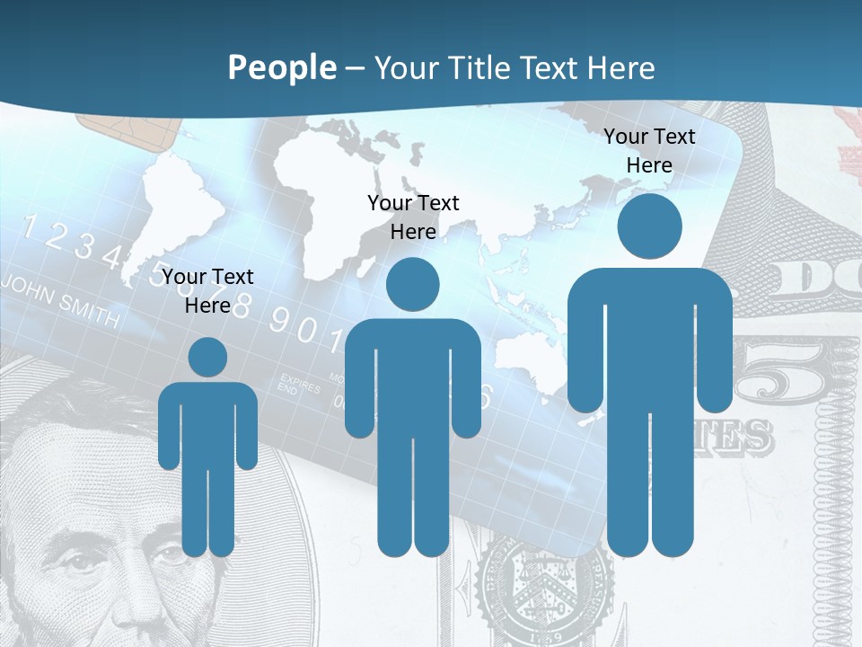 Paying Plastic Electronic PowerPoint Template