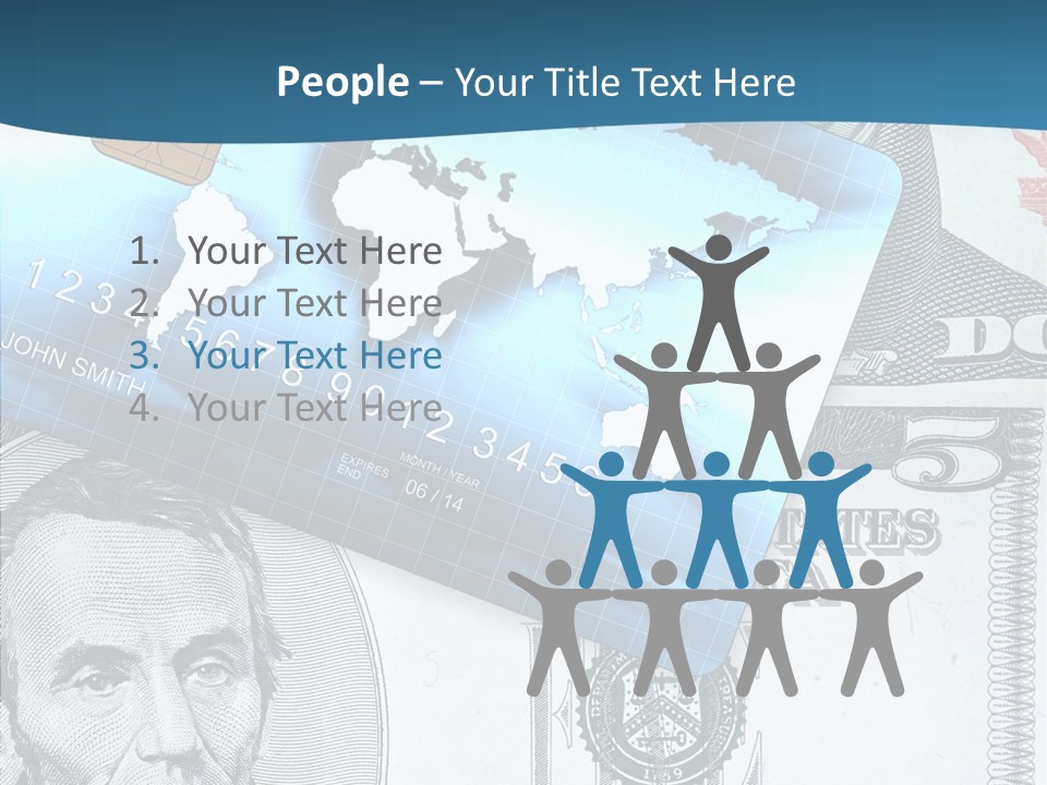 Paying Plastic Electronic PowerPoint Template