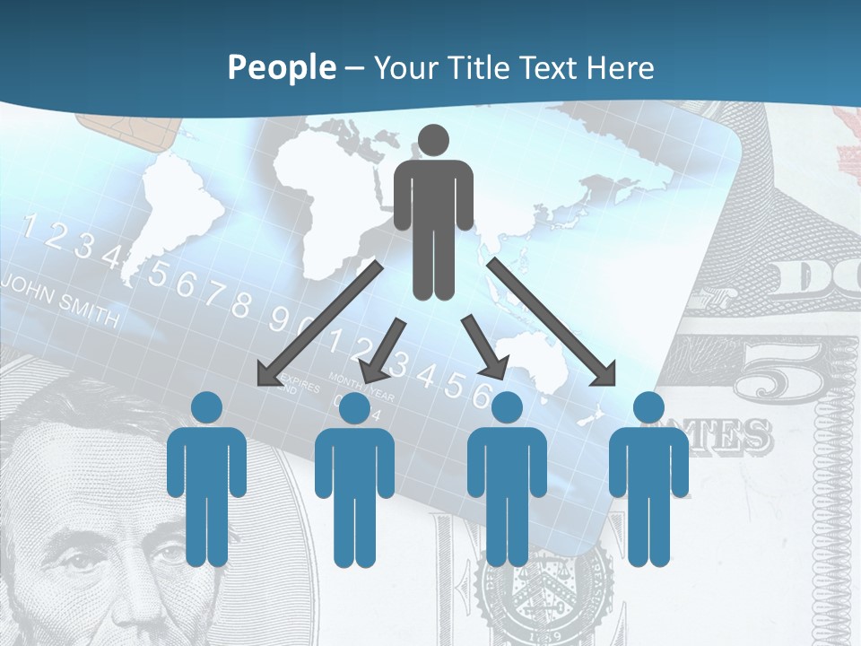Paying Plastic Electronic PowerPoint Template