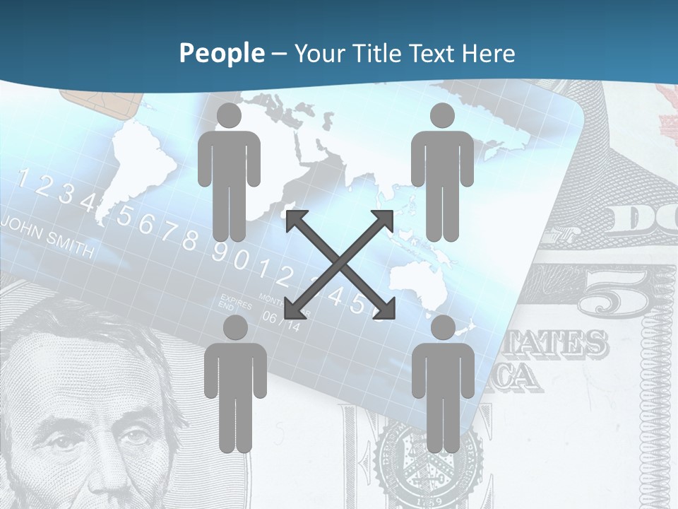 Paying Plastic Electronic PowerPoint Template