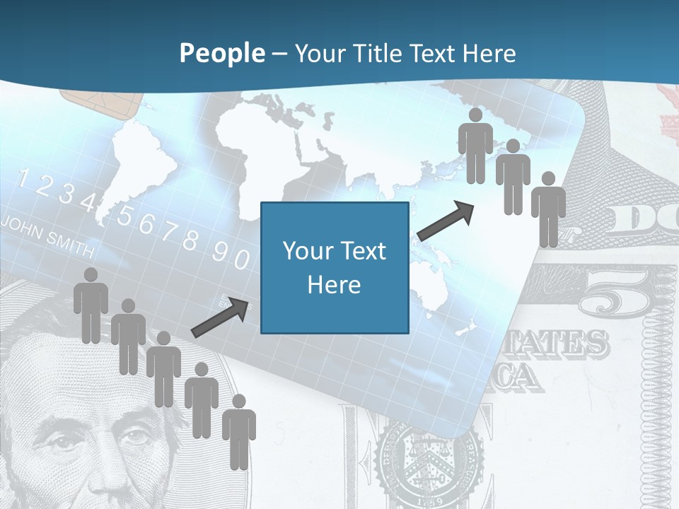 Paying Plastic Electronic PowerPoint Template