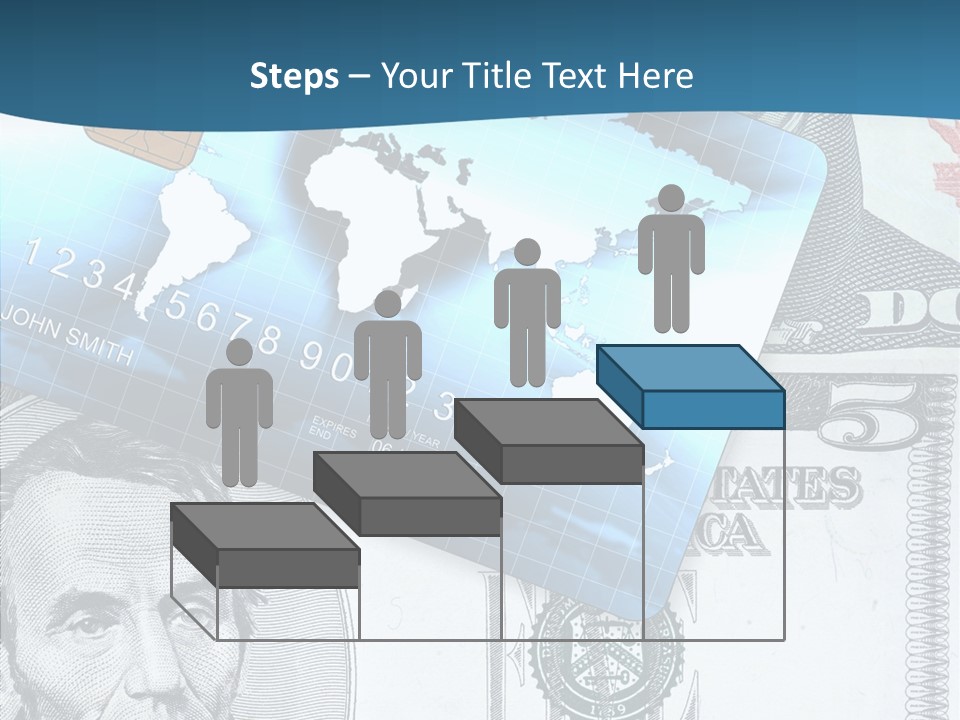 Paying Plastic Electronic PowerPoint Template