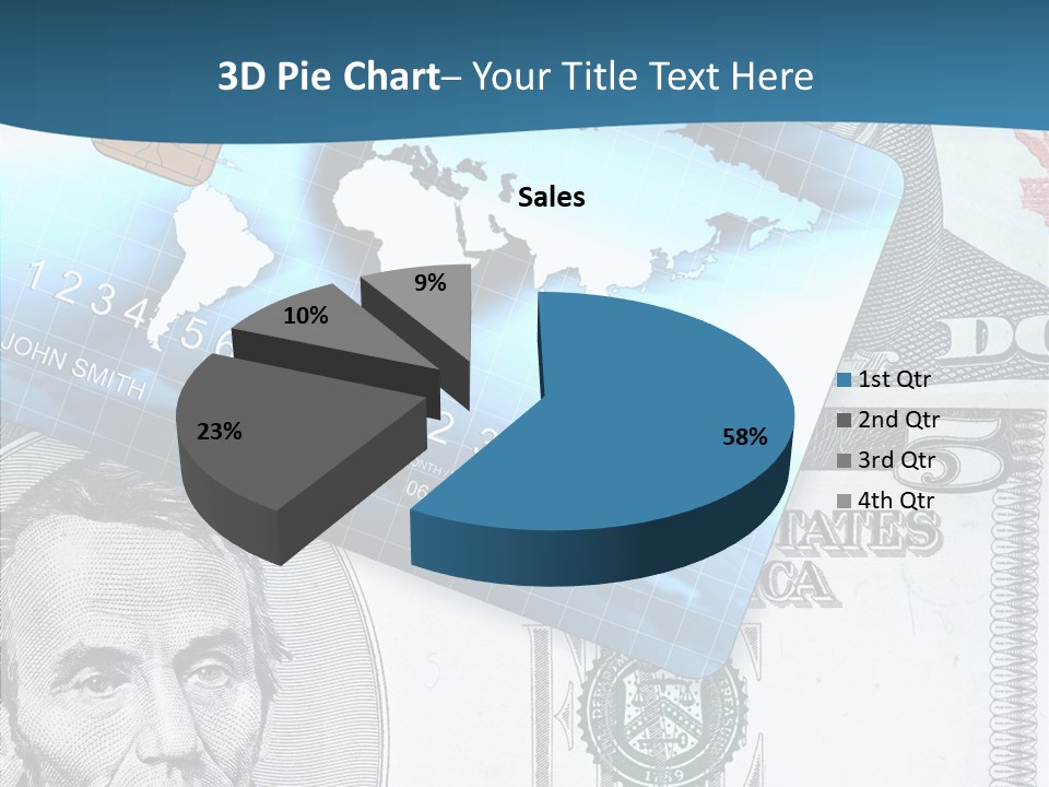 Paying Plastic Electronic PowerPoint Template