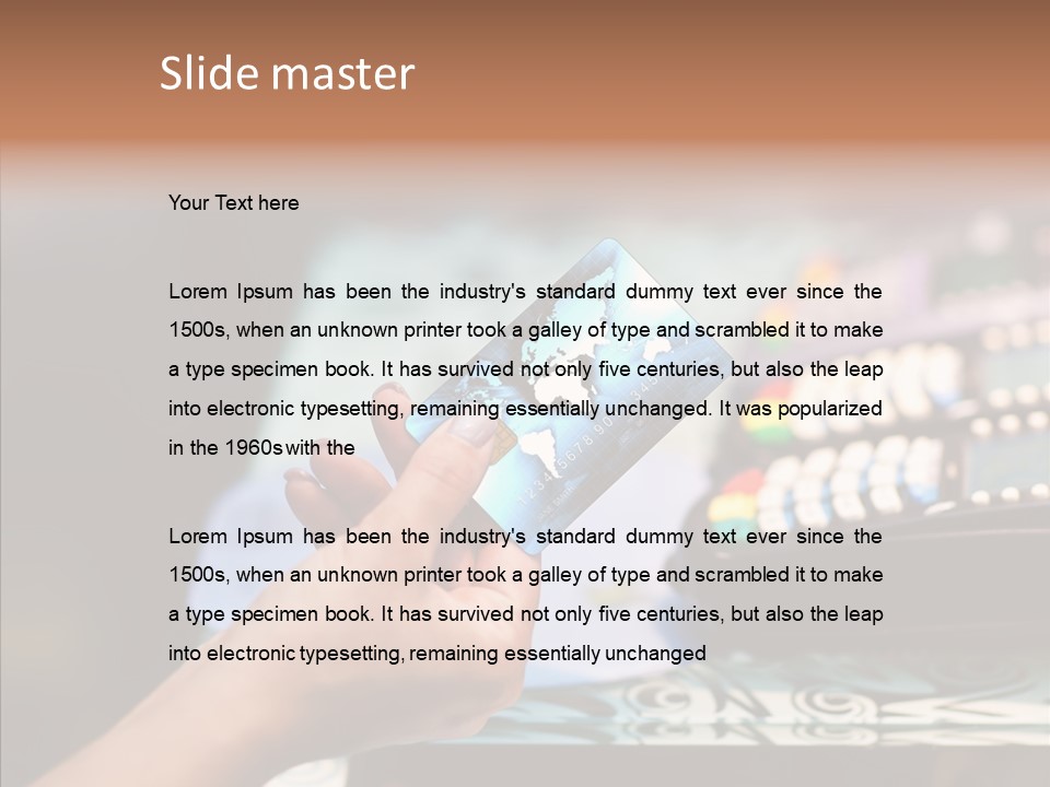 Money Commerce Thumb PowerPoint Template