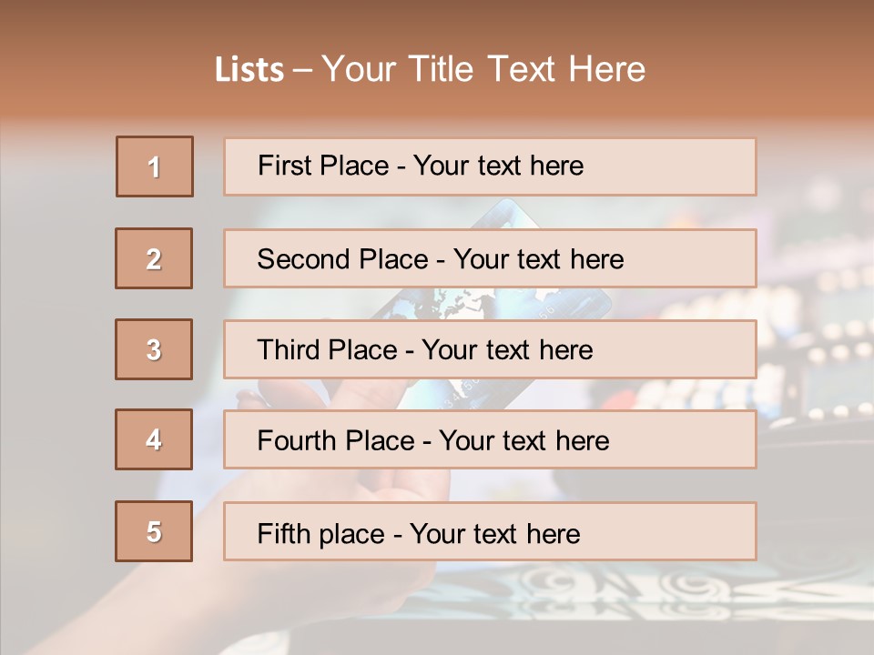 Money Commerce Thumb PowerPoint Template
