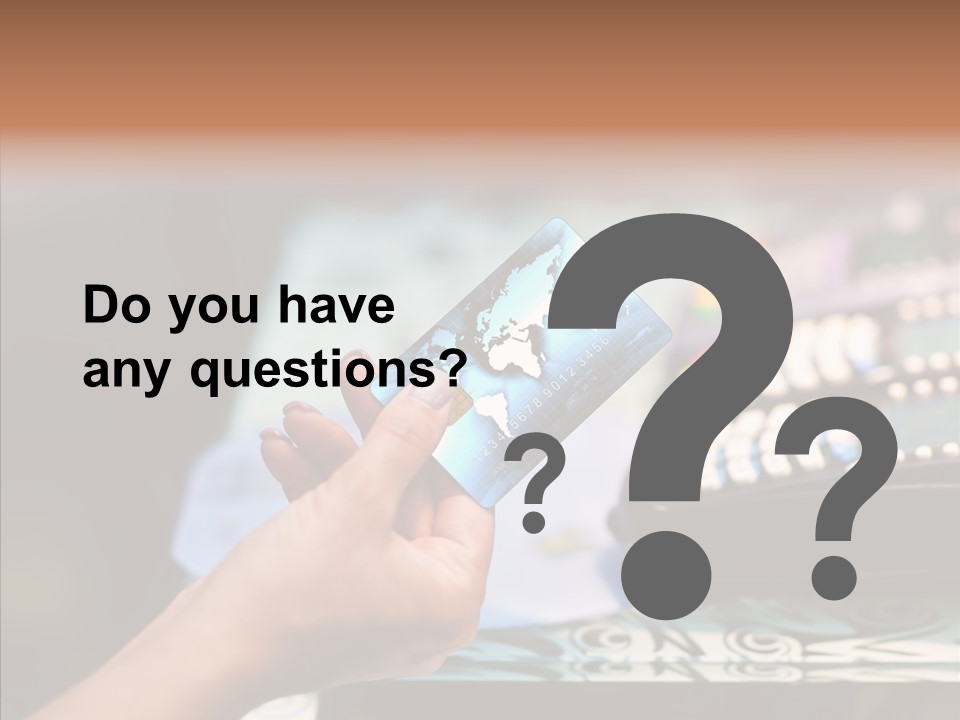 Money Commerce Thumb PowerPoint Template