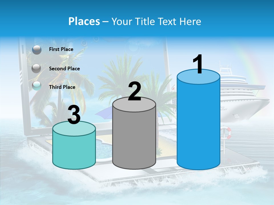 Last Minute Palmen Buchen PowerPoint Template