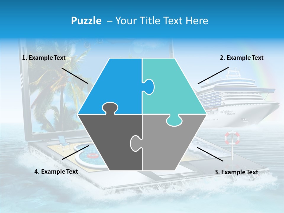 Last Minute Palmen Buchen PowerPoint Template