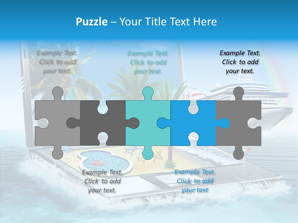 Last Minute Palmen Buchen PowerPoint Template