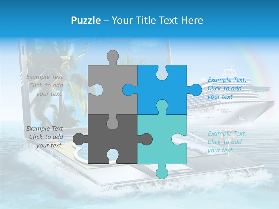 Last Minute Palmen Buchen PowerPoint Template