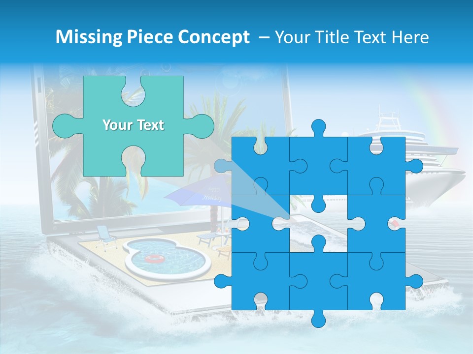 Last Minute Palmen Buchen PowerPoint Template