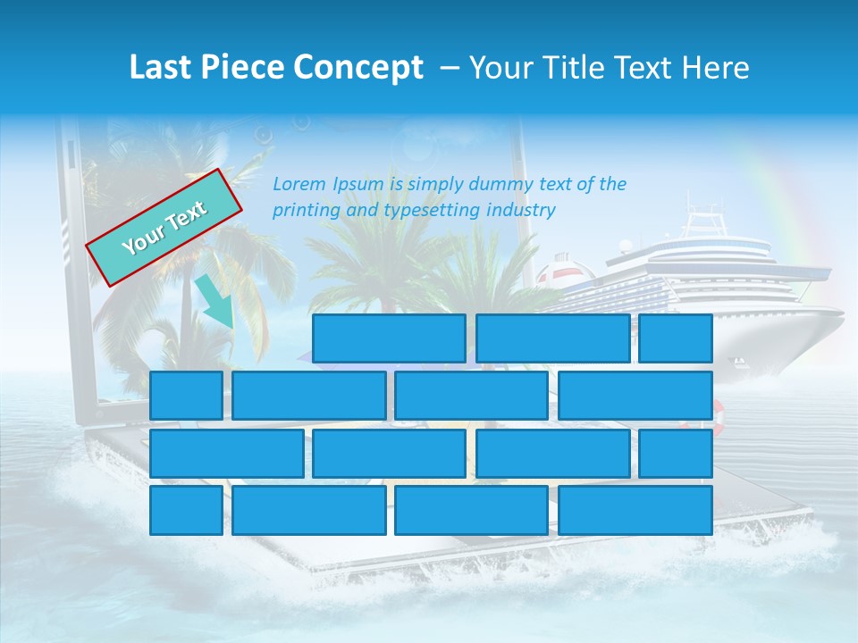 Last Minute Palmen Buchen PowerPoint Template