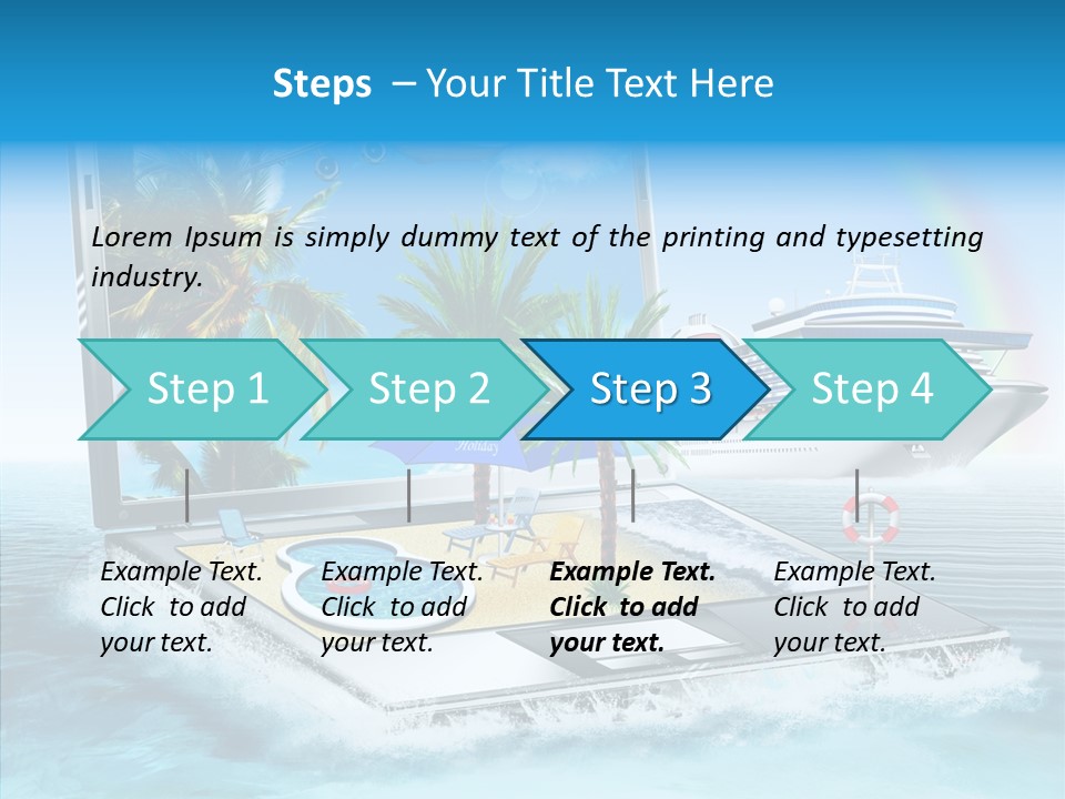Last Minute Palmen Buchen PowerPoint Template