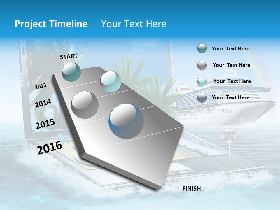 Last Minute Palmen Buchen PowerPoint Template