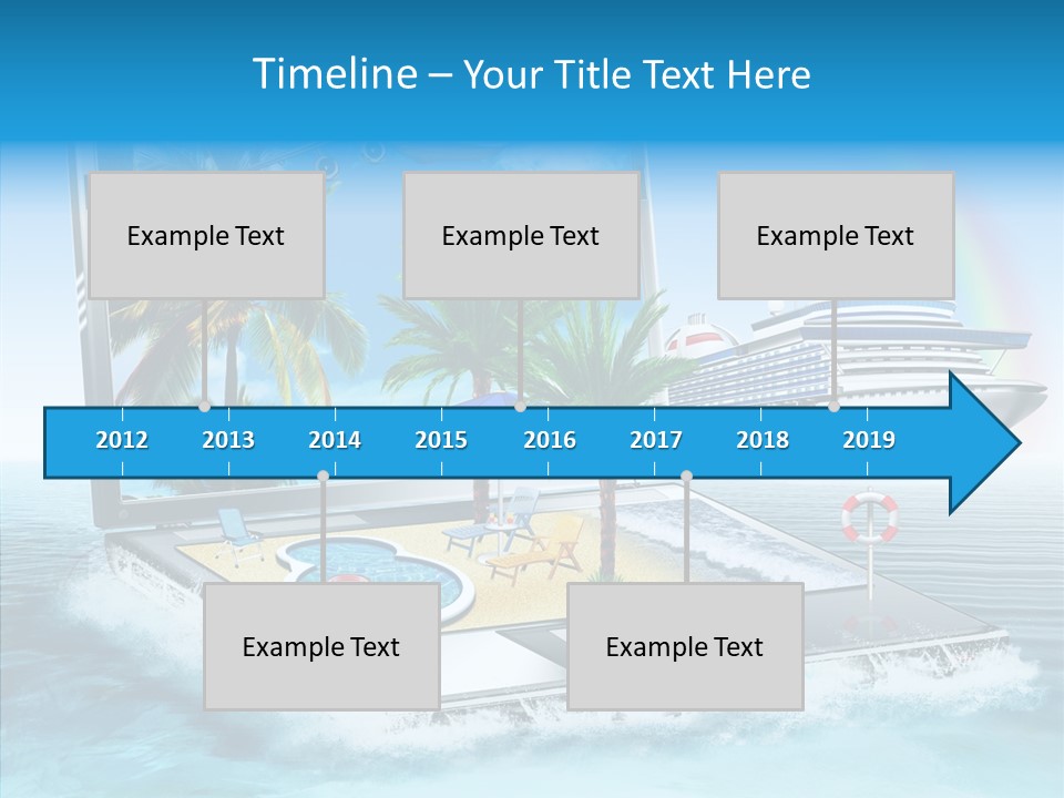 Last Minute Palmen Buchen PowerPoint Template
