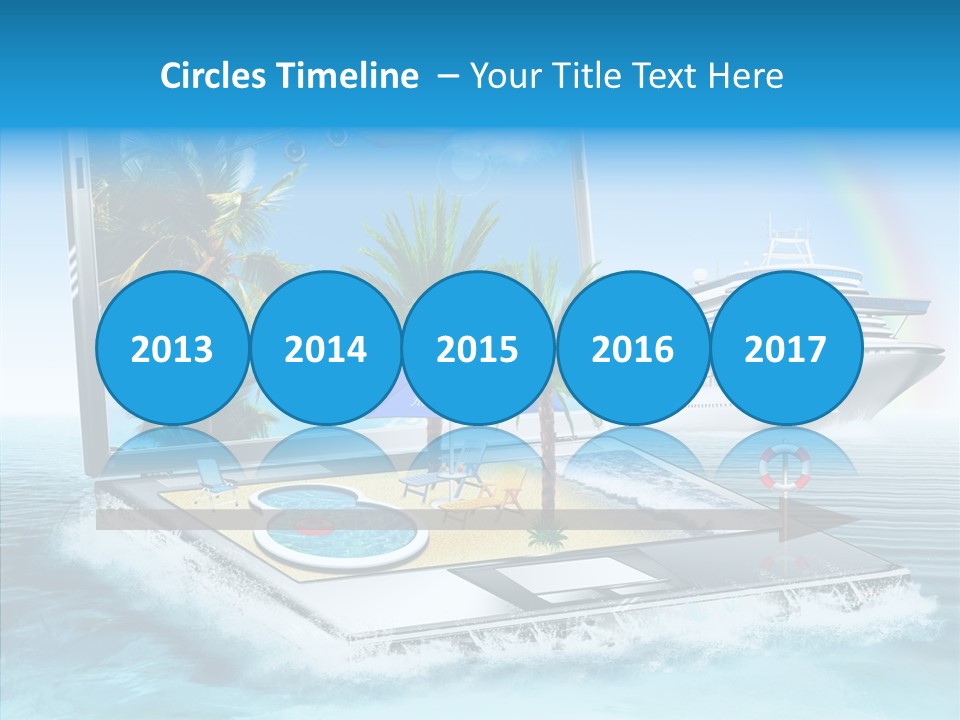 Last Minute Palmen Buchen PowerPoint Template